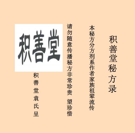 积善堂秘方录