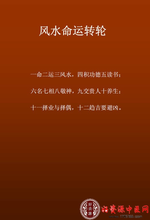 风水命运转轮