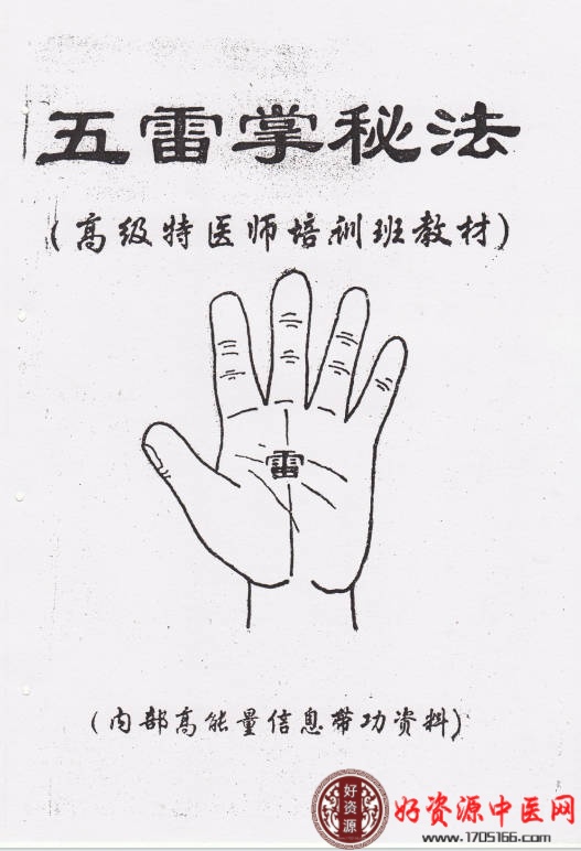 《五雷掌秘法》高级特医师培训班教材