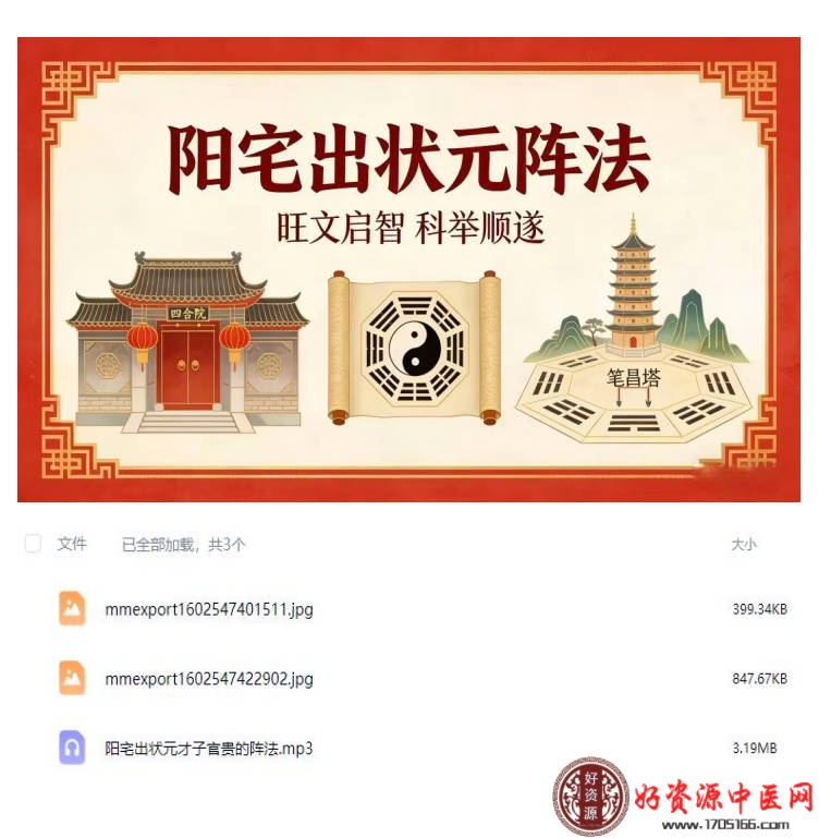 阳宅出状元才子官贵的阵法